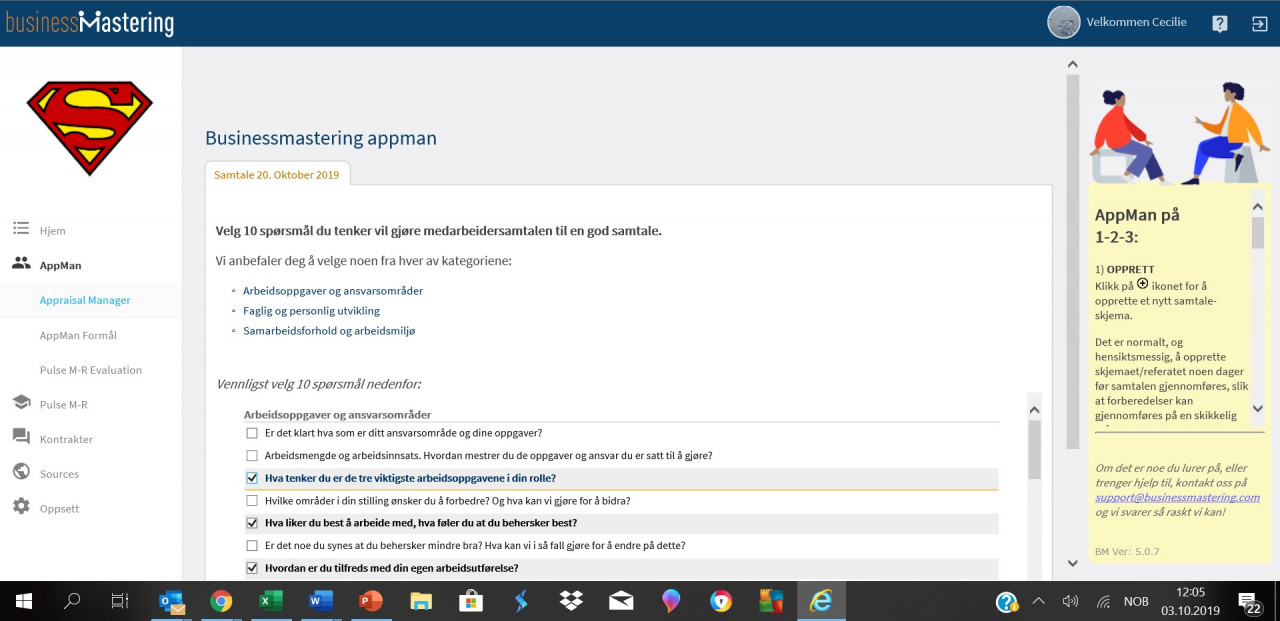 Appraisal Manager - 10 spørsmål